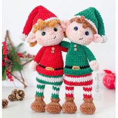 Merry Santas Helper Amigurumi Crochet Pattern - English, Dutch, German, Spanish, French