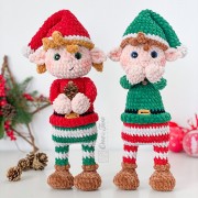 Merry Santas Helper Amigurumi Crochet Pattern - English, Dutch, German, Spanish, French