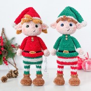 Merry Santas Helper Amigurumi Crochet Pattern - English, Dutch, German, Spanish, French