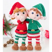 Merry Santas Helper Amigurumi Crochet Pattern - English, Dutch, German, Spanish, French