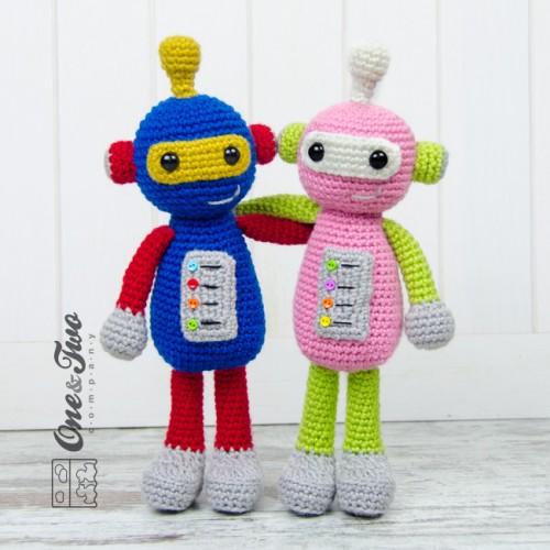 Robby Robot Amigurumi Crochet Pattern