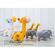 Bernie the Giraffe - Quad Squad Series Amigurumi Crochet Pattern - English, Dutch, German, Spanish and French